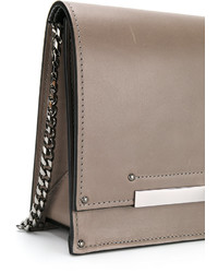 Серый клатч от Casadei