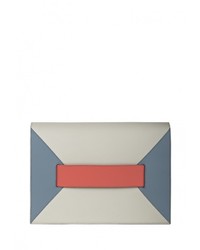 Серый кожаный клатч от Fetiche