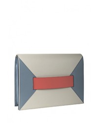 Серый кожаный клатч от Fetiche