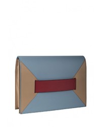 Серый кожаный клатч от Fetiche