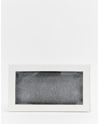 Серый кожаный клатч от Fiorelli