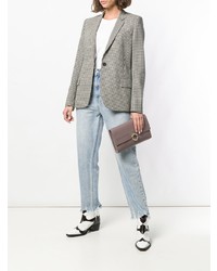 Серый кожаный клатч от Rebecca Minkoff