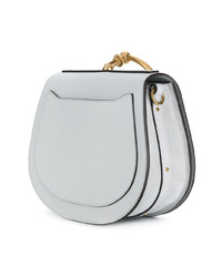 Серый кожаный клатч от Chloé