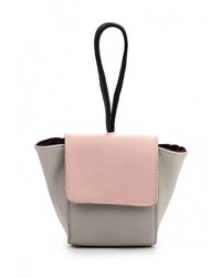 Серый кожаный клатч от Ors Oro