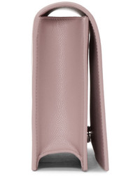 Серый кожаный клатч от Saint Laurent