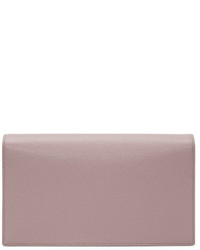 Серый кожаный клатч от Saint Laurent