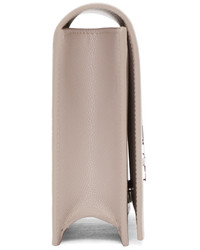 Серый кожаный клатч от Saint Laurent