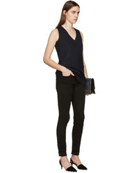 Серый кожаный клатч от Proenza Schouler