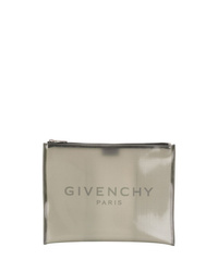 Мужской серый кожаный мужской клатч от Givenchy