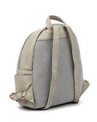 Женский серый кожаный рюкзак от Chantal