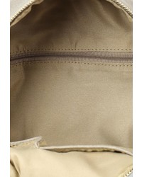 Женский серый кожаный рюкзак от Chantal