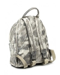 Женский серый кожаный рюкзак от Chantal