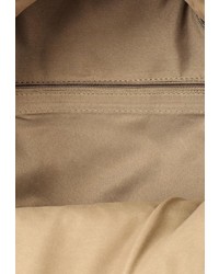Женский серый кожаный рюкзак от Chantal