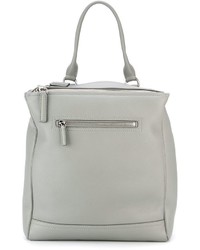 Женский серый кожаный рюкзак от Givenchy