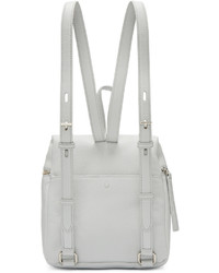 Женский серый кожаный рюкзак от Kara