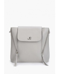 Женский серый кожаный рюкзак от Jane's Story