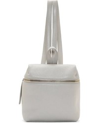 Женский серый кожаный рюкзак от Kara