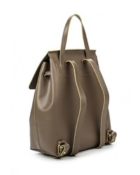 Женский серый кожаный рюкзак от Made in Italia