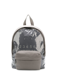 Мужской серый кожаный рюкзак от Maison Margiela