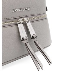 Женский серый кожаный рюкзак от MICHAEL Michael Kors
