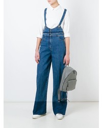 Женский серый кожаный рюкзак от Stella McCartney