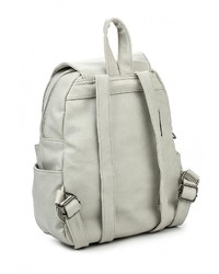 Женский серый кожаный рюкзак от Paolo