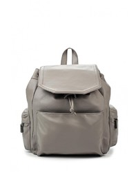Женский серый кожаный рюкзак от Topshop