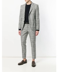 Серый костюм в шотландскую клетку от Mp Massimo Piombo