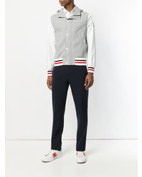 Мужской серый легкий бомбер от Moncler