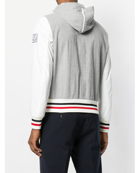 Мужской серый легкий бомбер от Moncler