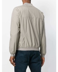 Мужской серый легкий бомбер от Herno