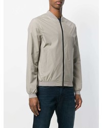 Мужской серый легкий бомбер от Herno
