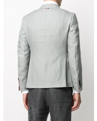 Мужской серый льняной пиджак от Thom Browne