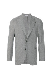 Мужской серый льняной пиджак от Boglioli