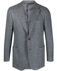 Мужской серый льняной пиджак от Canali