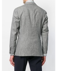 Мужской серый льняной пиджак от Boglioli