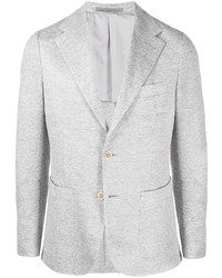 Мужской серый льняной пиджак от Eleventy