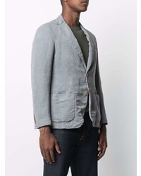 Мужской серый льняной пиджак от Altea