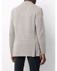 Мужской серый льняной пиджак от Lardini