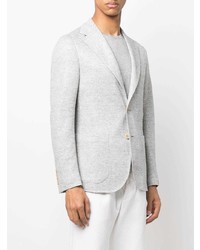 Мужской серый льняной пиджак от Eleventy