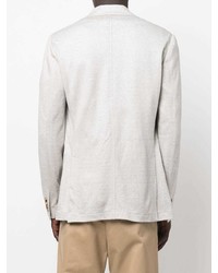 Мужской серый льняной пиджак от Canali