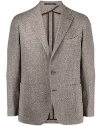 Мужской серый льняной пиджак от Tagliatore