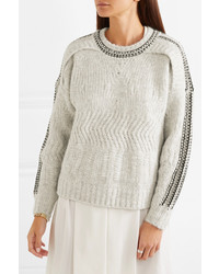 Женский серый массивный свитер с круглым вырезом от IRO