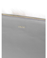 Серый меховой клатч от Sacai