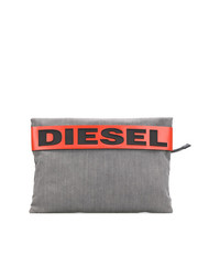 Мужской серый мужской клатч из плотной ткани от Diesel
