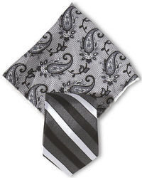 Серый нагрудный платок с "огурцами"