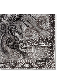 Серый нагрудный платок с принтом от Etro