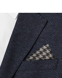 Серый нагрудный платок с узором "гусиные лапки" от Tom Ford