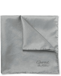Серый нагрудный платок от Charvet