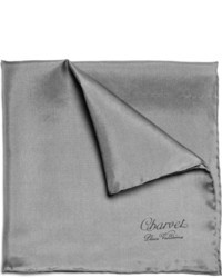 Серый нагрудный платок от Charvet
